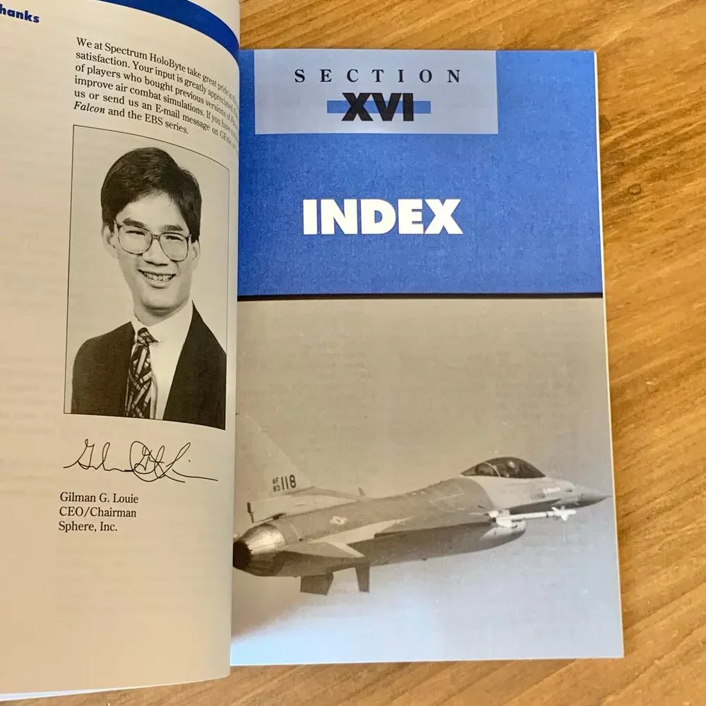 Falcon 3.0 Spectrum HoloByte IBM Flight Manual 1993 Paperback Vintage 3rd Ed